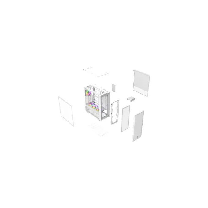 Thermaltake S380 TG ARGB Snow White Mid Tower Case — image 23