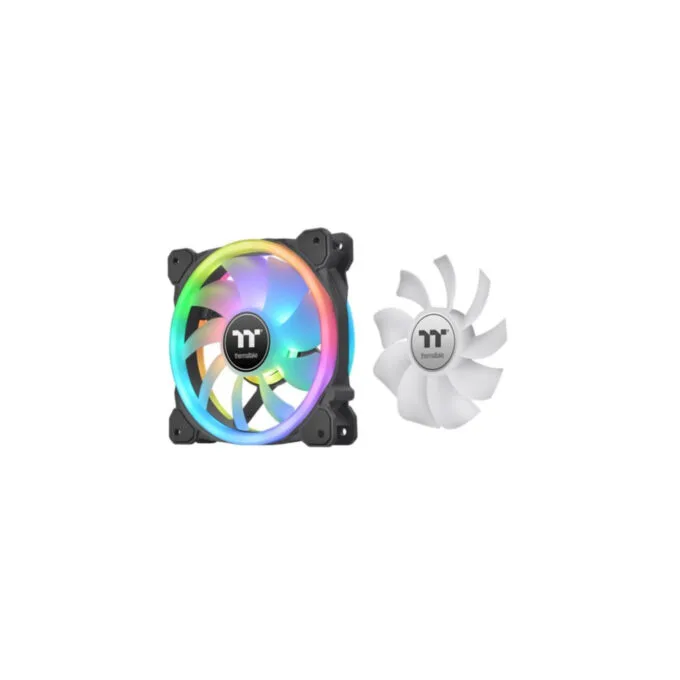Thermaltake SWAFAN 12 Premium - 3-Pack 120mm RGB Case Fans, Black, Hydraulic Bearing — image 1