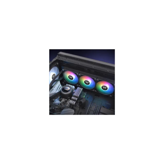 Thermaltake TH360 Ultra ARGB Sync AIO Liquid Cooler - CL-W384-PL12SW-A - 360mm, 3x120mm ARGB Fans, Black, TFT-LCD — image 6