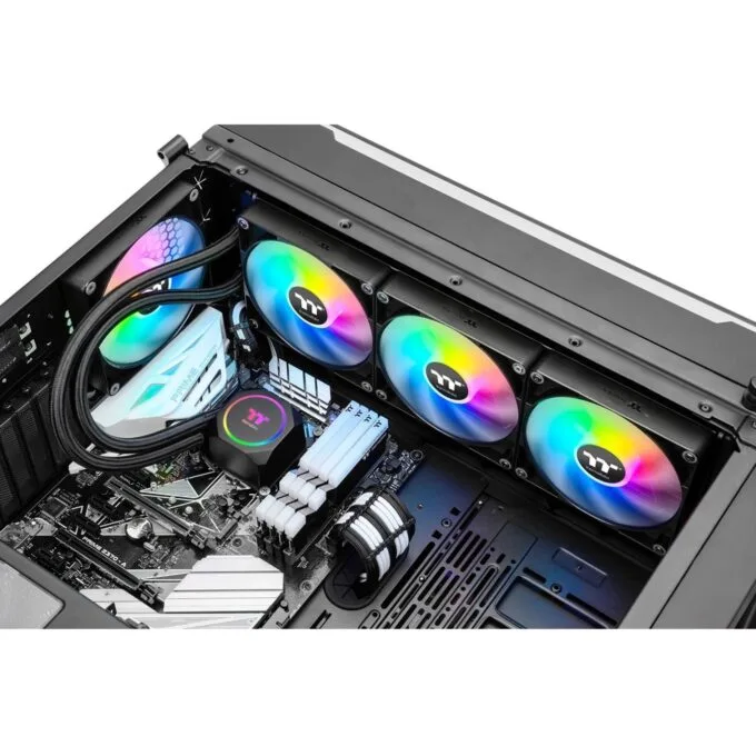 Thermaltake TH420 ARGB Sync CPU Liquid Cooler - TH420 - 420mm radiator, 3x140mm ARGB fans — image 5