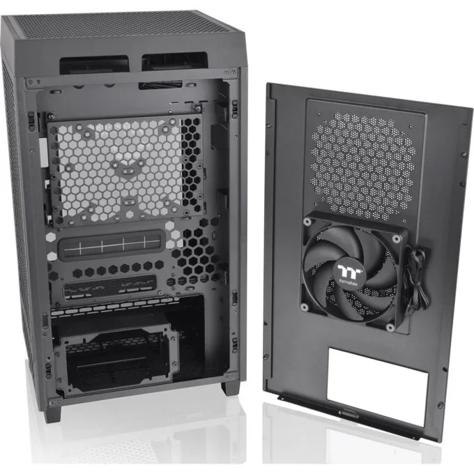 Thermaltake The Tower 200 - CA-1X9-00S1WN-00 - Black Mini-ITX Tower, Supports 380mm GPU & 200mm CPU Cooler, USB-Ax2 + USB-C — image 4