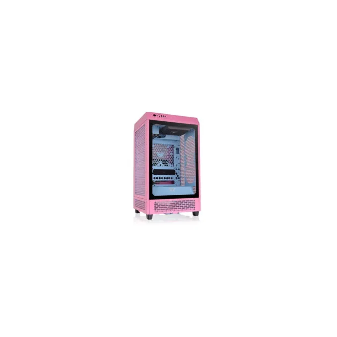 Thermaltake The Tower 200 - Mini-ITX Gaming PC Case, Tempered Glass, Bubble Pink — image 3