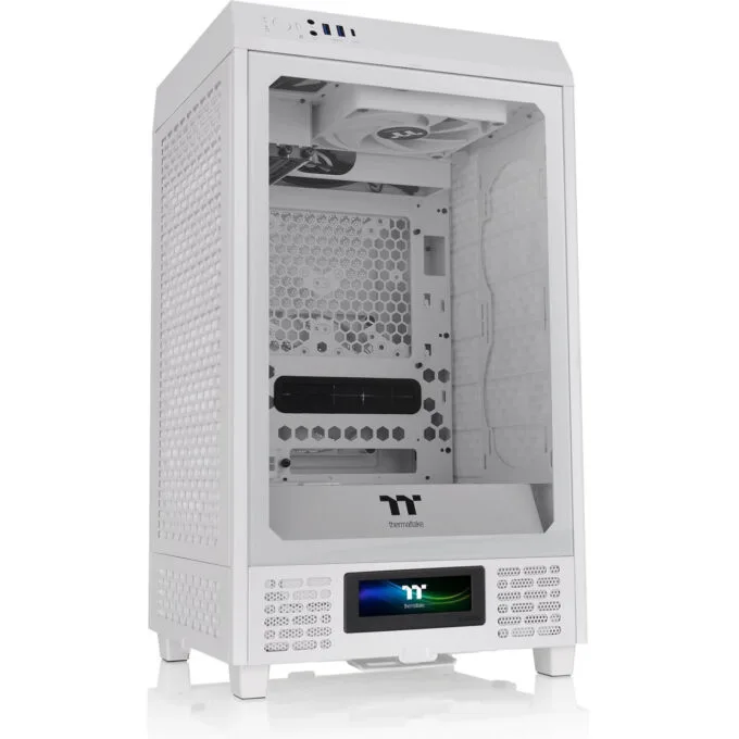 Thermaltake The Tower 200 Snow - White Mini-ITX Mini Tower Case - 380mm GPU, 200mm CPU Cooler Clearance — image 2