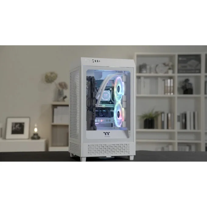 Thermaltake The Tower 200 Snow - White Mini-ITX Mini Tower Case - 380mm GPU, 200mm CPU Cooler Clearance — image 5