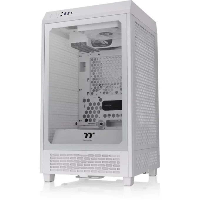 Thermaltake The Tower 200 Snow - White Mini-ITX Mini Tower Case - 380mm GPU, 200mm CPU Cooler Clearance — image 1
