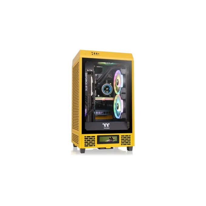 Thermaltake The Tower 200 TG - CA-1X9-00S4WN-00 - Mini-ITX Case, Yellow SPCC, 380mm GPU, 200mm CPU Cooler — image 2