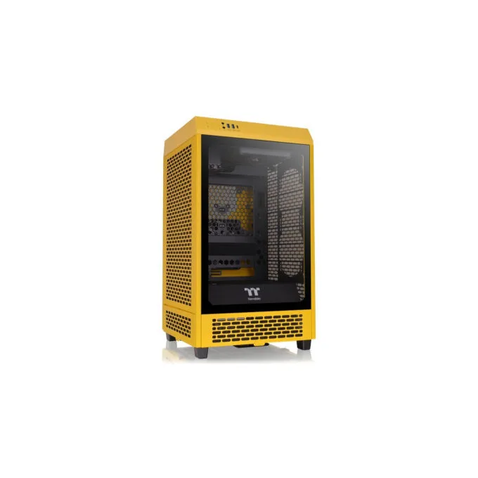 Thermaltake The Tower 200 TG - CA-1X9-00S4WN-00 - Mini-ITX Case, Yellow SPCC, 380mm GPU, 200mm CPU Cooler — image 1