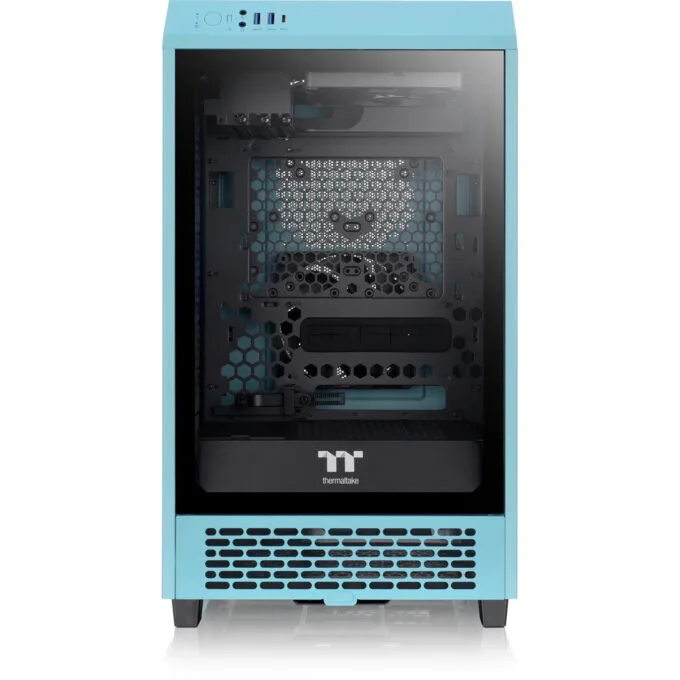 Thermaltake The Tower 200 TG - Mini-ITX Mini Tower Case - Turquoise, USB-C, Compact Gaming — image 2