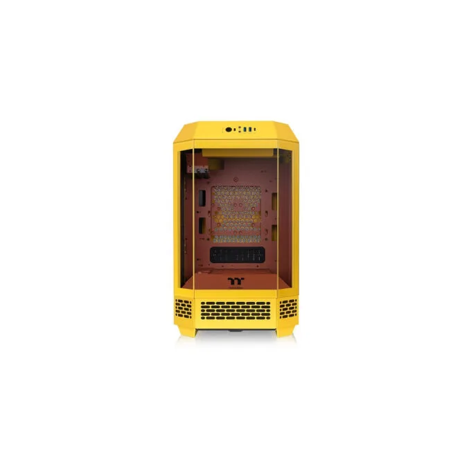 Thermaltake The Tower 250 - Butter Caramel Yellow - Mini-ITX Mini Tower PC with 3.9" LCD, 360mm GPU Support — image 2
