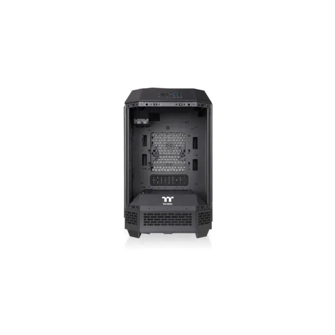 Thermaltake The Tower 250 - Mini-ITX PC Case, Black/White, 3.9" LCD, 360mm GPU Support — image 2