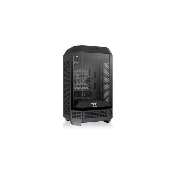 Thermaltake The Tower 250 - Mini-ITX PC Case, Black/White, 3.9" LCD, 360mm GPU Support — image 3