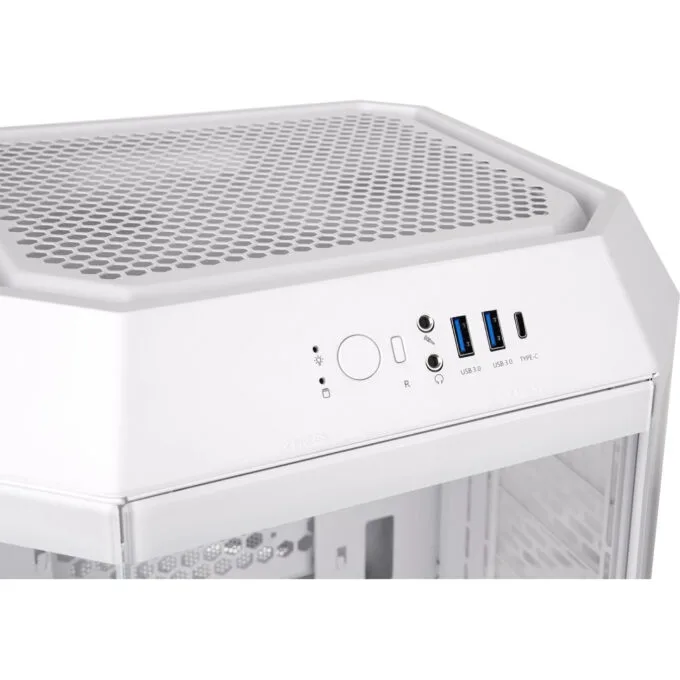 Thermaltake The Tower 250 Snow White - Mini-ITX Mini Tower Case, 3.9" LCD, USB-C, 360mm GPU Support — image 4