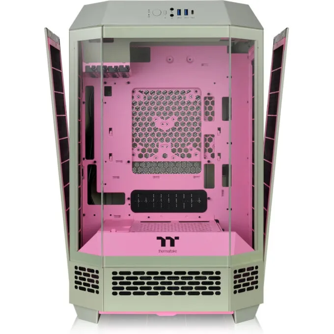 Thermaltake The Tower 300 TG - Micro-ATX/Mini-ITX Micro Tower PC Case - Plum — image 2