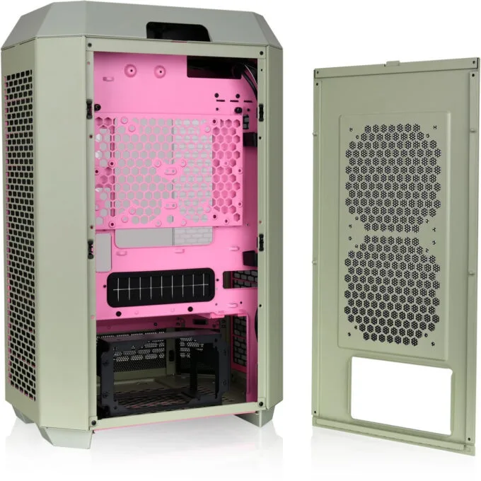 Thermaltake The Tower 300 TG - Micro-ATX/Mini-ITX Micro Tower PC Case - Plum — image 4