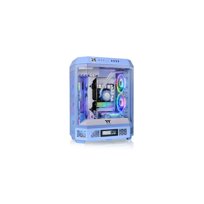 Thermaltake The Tower 600 - Hydrangea Blue - Mid Tower PC Case, Tempered Glass, RGB, ATX/mATX/Mini-ITX, Liquid Cooling — image 1