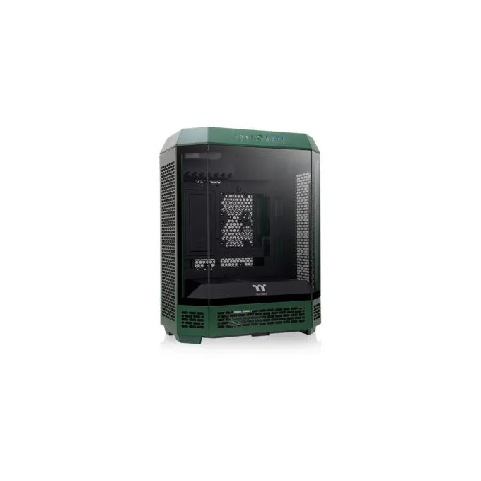 Thermaltake The Tower 600 TG - Mid Tower Gaming PC Case - Racing Green, Tempered Glass, USB-C — image 3