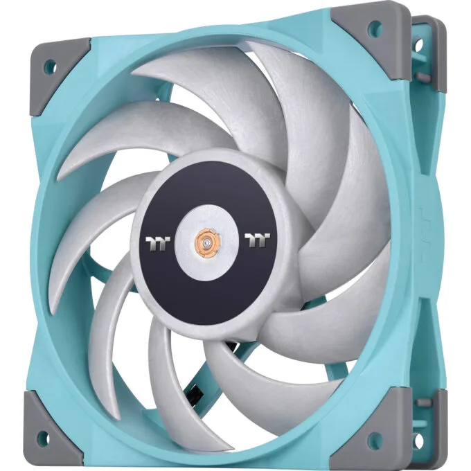 Thermaltake TOUGHFAN 12 Radiator Fan - Turquoise - 120mm PWM High Static Pressure 500-2000 RPM — image 1