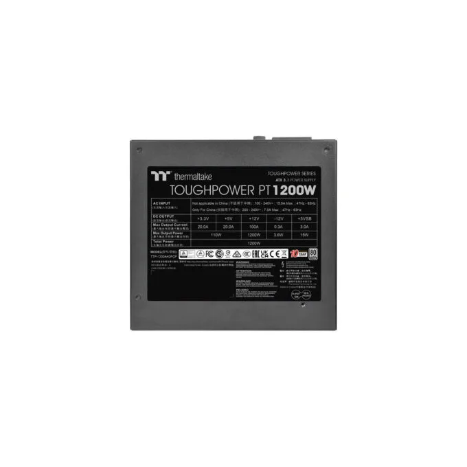 Thermaltake Toughpower PT 1200W - 80 PLUS Platinum ATX 3.1 PCIe 5.1 Fully Modular PSU - PS-TPP-1200FNFAPE-1 — image 8