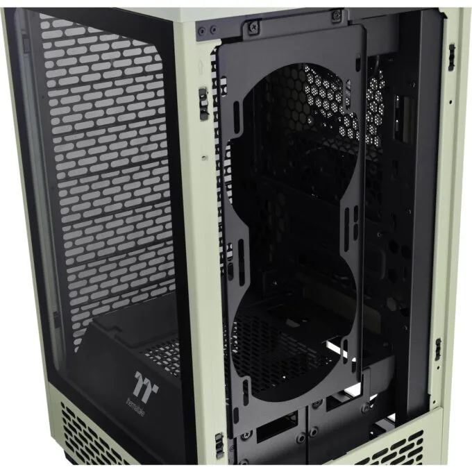 Thermaltake Tower 200 TG - Mini-ITX PC Case, Tempered Glass, Green, Fits 380mm GPU — image 4
