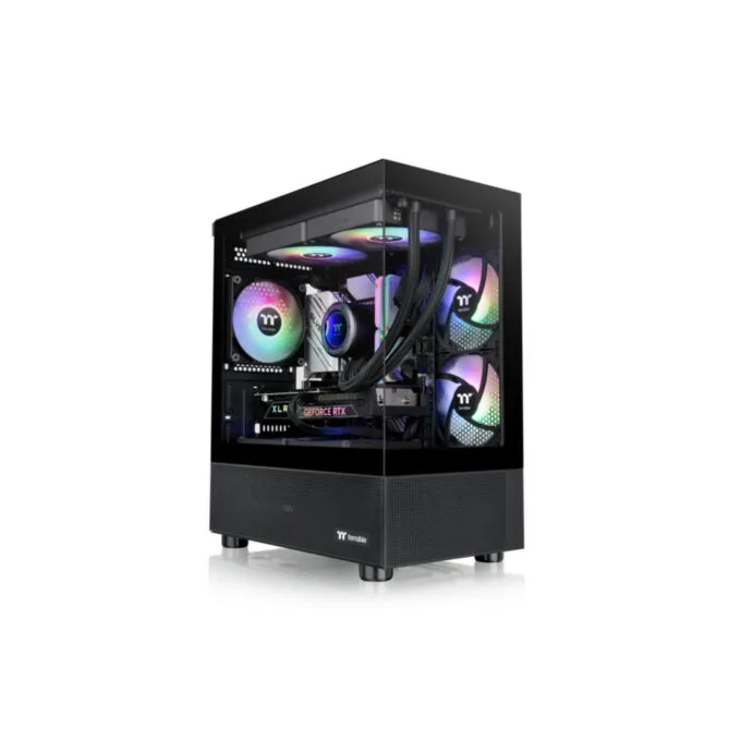 Thermaltake View 170 TG ARGB - Micro-ATX/Mini-ITX Micro Tower Case, Black, Tempered Glass, ARGB Fans — image 2