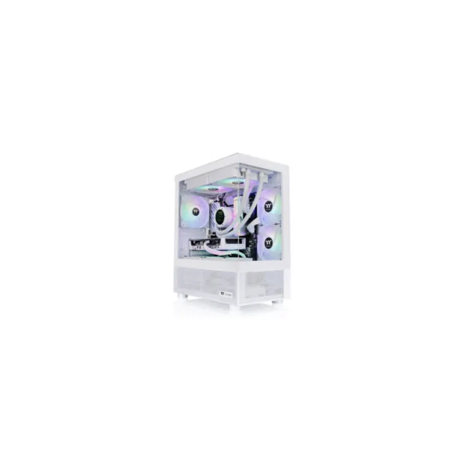 Thermaltake View 170 TG ARGB - Micro-ATX/Mini-ITX Micro Tower Case - Snow White, Tempered Glass, ARGB — image 2