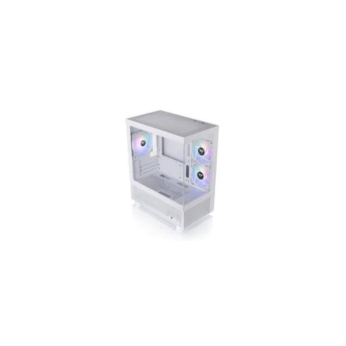 Thermaltake View 170 TG ARGB - Micro-ATX/Mini-ITX Micro Tower Case - Snow White, Tempered Glass, ARGB — image 6