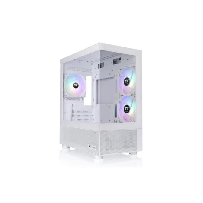 Thermaltake View 170 TG ARGB - Micro-ATX/Mini-ITX Micro Tower Case - Snow White, Tempered Glass, ARGB — image 1