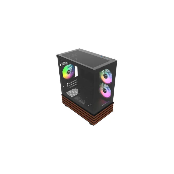 Thermaltake View 170 WS ARGB - µATX Mini Tower PC Case with Wood Accent - CA-1Z4-00M1WN-WS — image 6