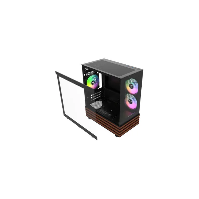Thermaltake View 170 WS ARGB - µATX Mini Tower PC Case with Wood Accent - CA-1Z4-00M1WN-WS — image 7