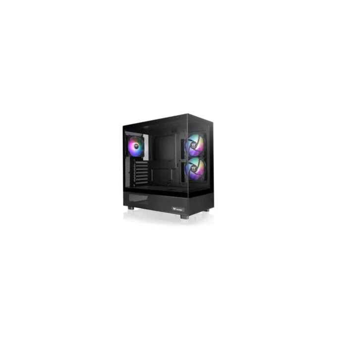 Thermaltake View 270 Plus TG ARGB - Mid Tower PC Case - Black, Tempered Glass, ARGB Fans, E-ATX/ATX Support — image 1