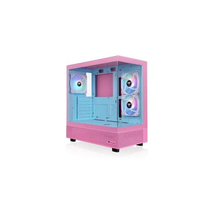 Thermaltake View 270 Plus TG ARGB - Mid Tower PC Case - Bubble Pink, Tempered Glass, E-ATX/ATX, ARGB Fans — image 1