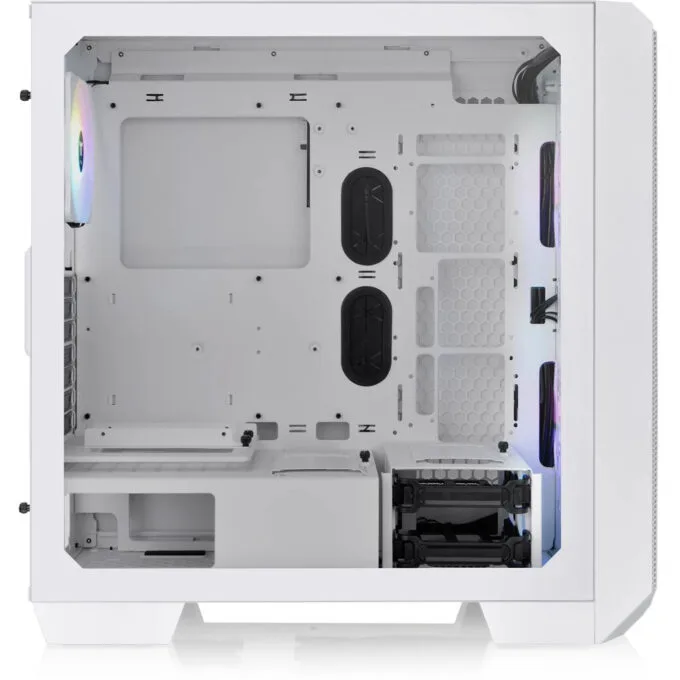 Thermaltake View 300 MX - Mid Tower PC Case - Snow White, Tempered Glass, ARGB Fans, E-ATX/ATX/mATX/Mini-ITX — image 3