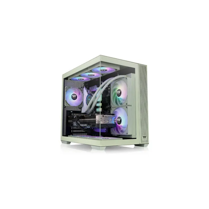 Thermaltake View 380 TG ARGB Mid Tower Case - Matcha Green, Tempered Glass, ATX/mATX/Mini-ITX — image 2