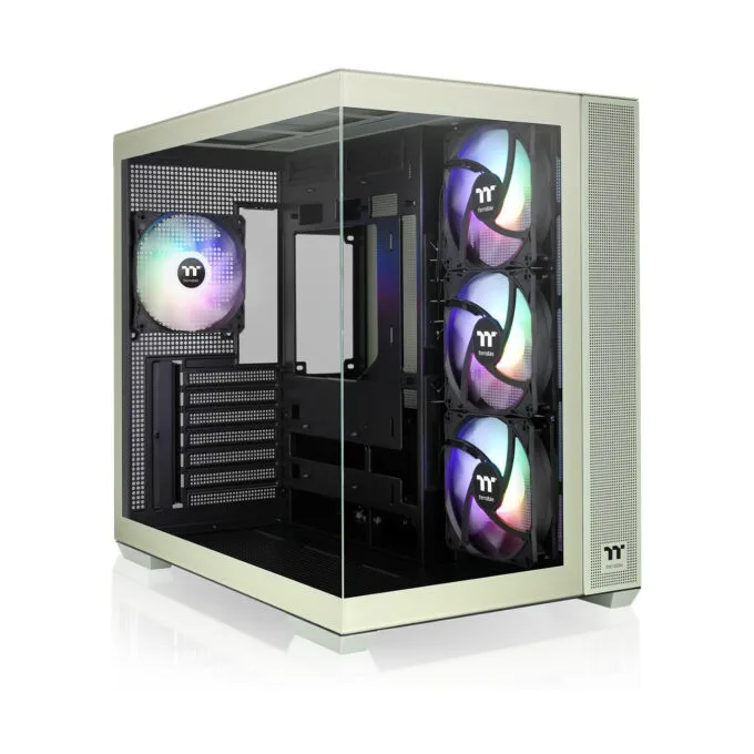 Thermaltake View 380 TG ARGB Mid Tower Case - Matcha Green, Tempered Glass, ATX/mATX/Mini-ITX — image 1