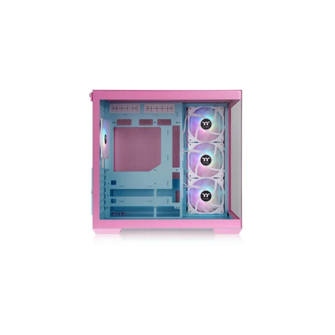 Thermaltake View 380 TG ARGB - Mid Tower PC Case - Bubble Pink/White, Tempered Glass, ARGB, ATX/mATX/Mini-ITX — image 4