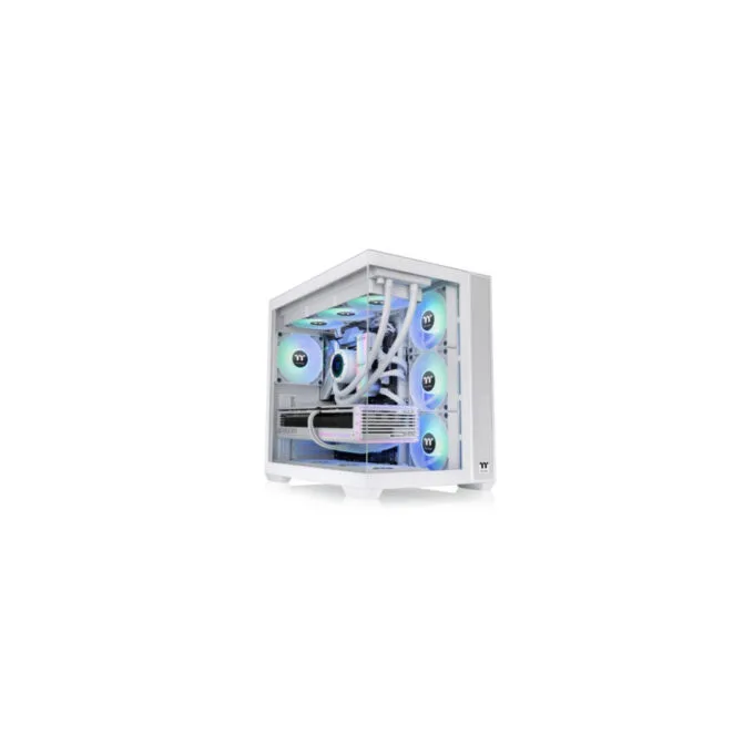 Thermaltake View 380 TG ARGB Mid Tower PC Case - Snow White — image 2