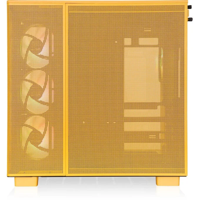 Thermaltake View 380 XL TG ARGB - Bumblebee Yellow Mid-Tower PC Case — image 3