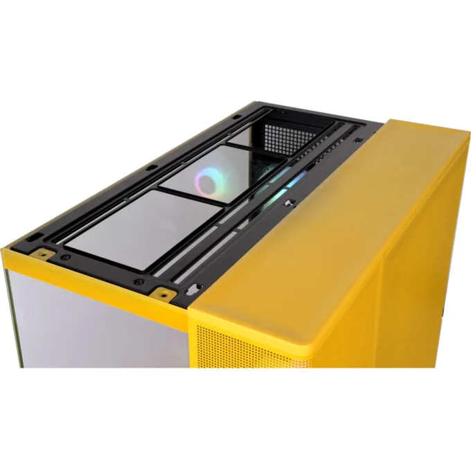Thermaltake View 380 XL TG ARGB - Bumblebee Yellow Mid-Tower PC Case — image 5