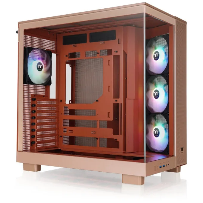 Thermaltake View 380 XL TG ARGB - Sand Mid Tower PC Case, Tempered Glass, ARGB, ATX/mATX/mini-ITX — image 1