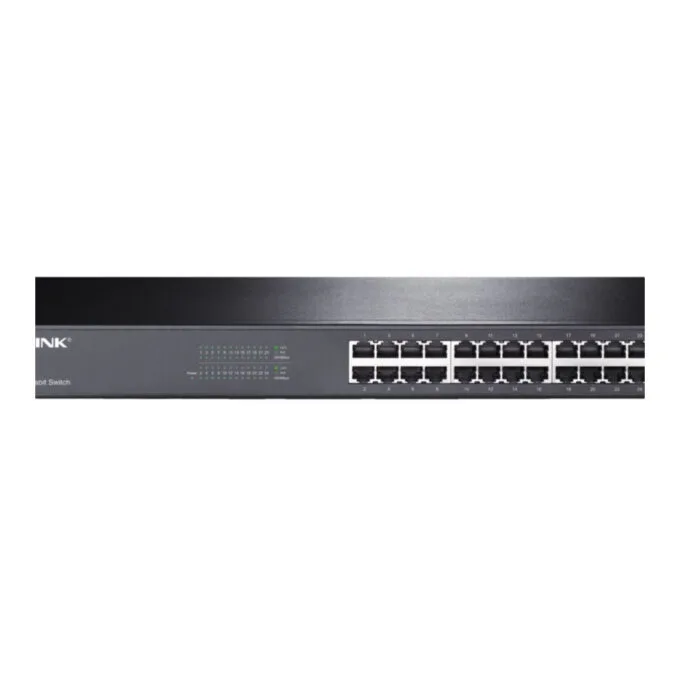 TP-Link 24-Port Gigabit Unmanaged Switch - TL-SG1024 - Rackmount Black, 10/100/1000 Mbps, 48 Gbit/s — image 1