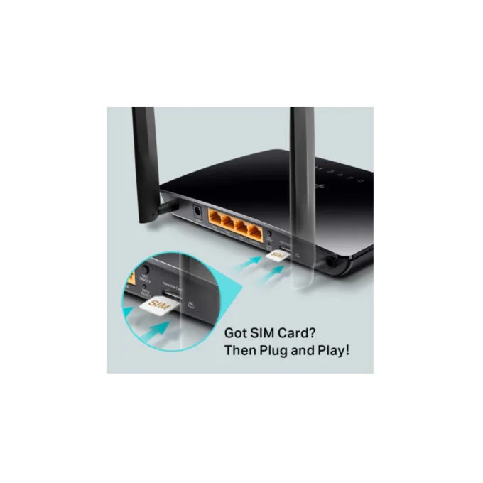 TP-Link 4G LTE Router - TL-MR6400 - Single-Band 300Mbps, Wi‑Fi 4 (2.4 GHz), Built-in SIM, Tabletop — image 5