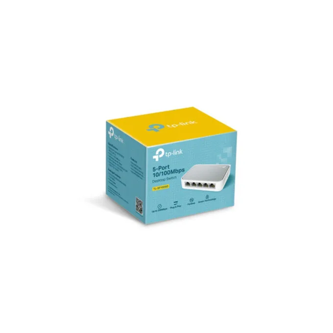 TP-Link 5-Port Fast Ethernet Desktop Switch - TL-SF1005D - Unmanaged, 10/100 Mbps, Energy-Efficient — image 3