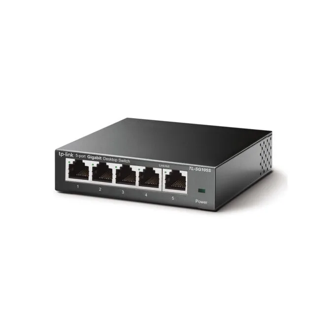 TP-Link 5-Port Gigabit Desktop Switch - TL-SG105s - Metal Housing, Black, Unmanaged — image 2