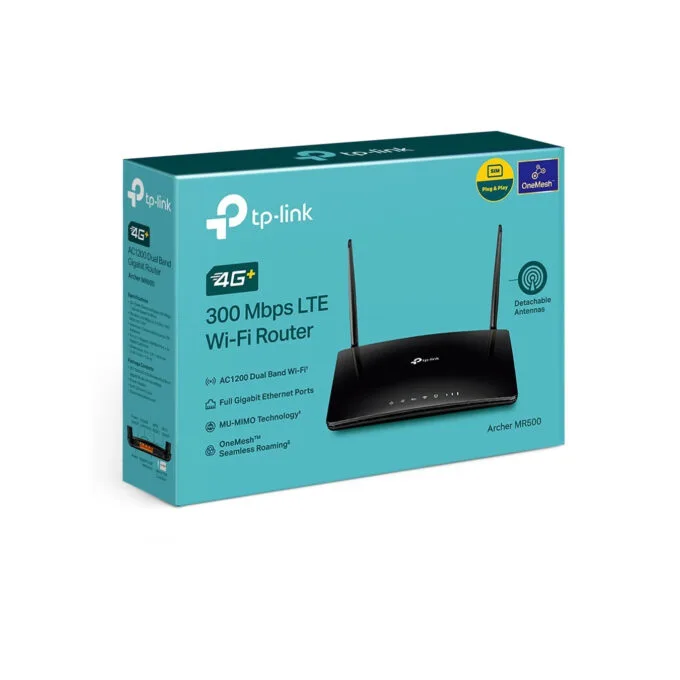 TP-Link Archer MR500 - AC1200 Dual-Band 4G LTE Router - Black, NanoSIM, 4x Gigabit LAN — image 5