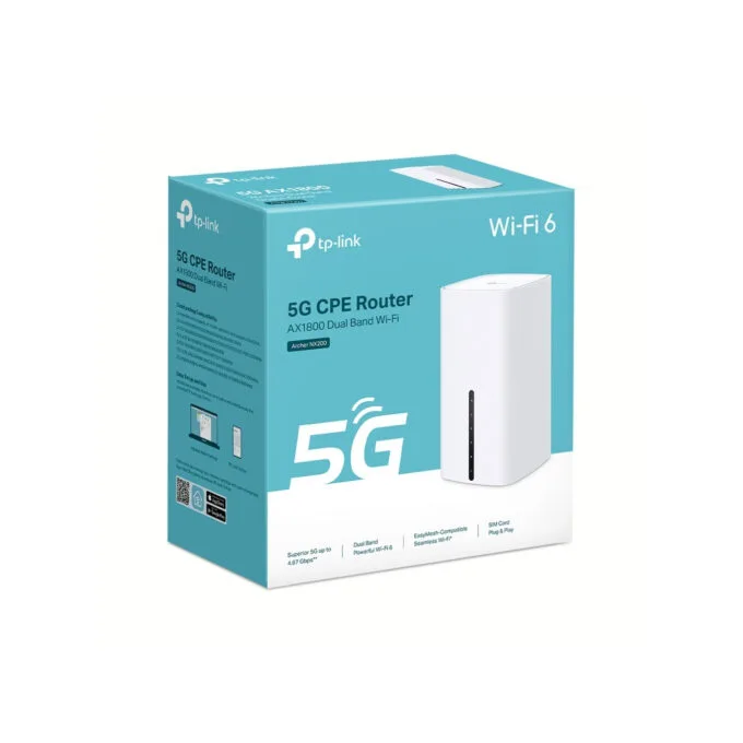 TP-Link Archer NX200 - AX1800 5G Dual-Band Wi-Fi 6 Router - White, Gigabit Ethernet, Nano-SIM — image 4