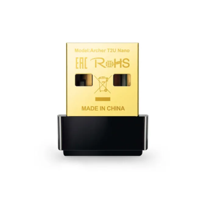 TP-Link Archer T2U Nano - USB 2.0 Dual-Band Wi-Fi Adapter 433 Mbps, Black — image 1