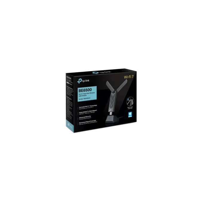 TP-Link Archer TBE400UH BE6500 - Tri-Band Wi-Fi 7 USB Adapter (USB 3.2 Gen1), Grey — image 6