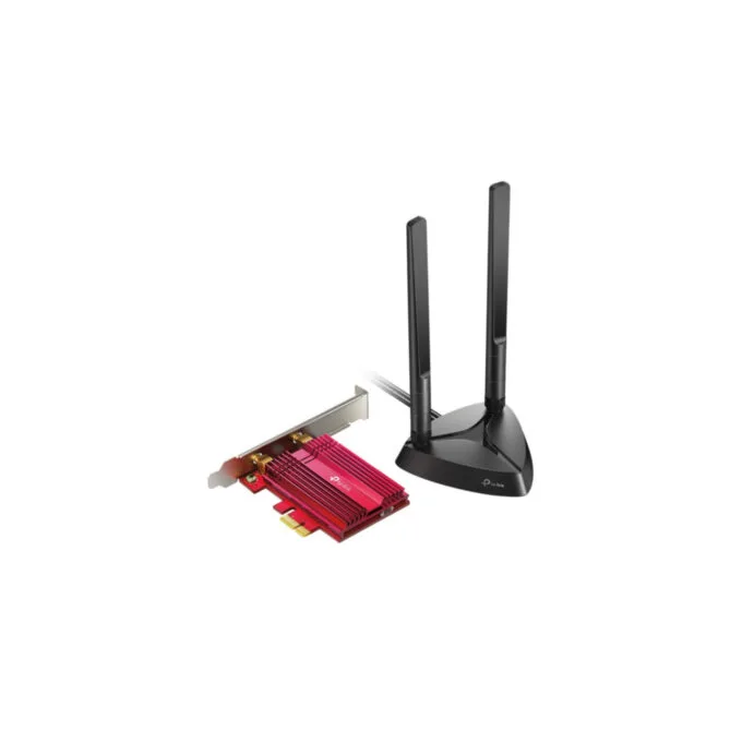 TP-Link Archer TX3000E - PCIe Wi-Fi 6 Adapter - Dual-Band 2402 Mbps, Bluetooth 5.0, Black/Red — image 1