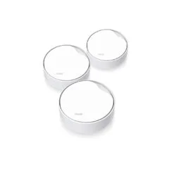 TP-Link AX3000 Mesh WiFi 6 System - 3-Pack, Dual-Band, PoE, White, 600 m² Coverage
