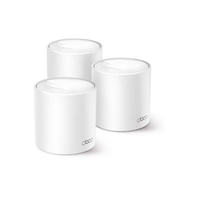 TP-Link Deco X1500 AX1500 Mesh Wi-Fi 6 System - 3-Pack - White, Dual-Band, 2x Gigabit Ethernet — image 1